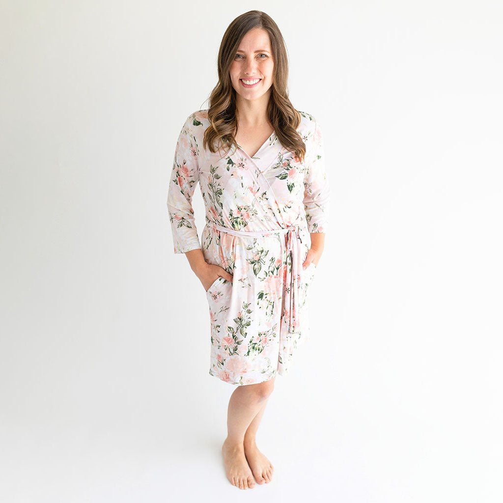 Vintage Pink Rose Robe