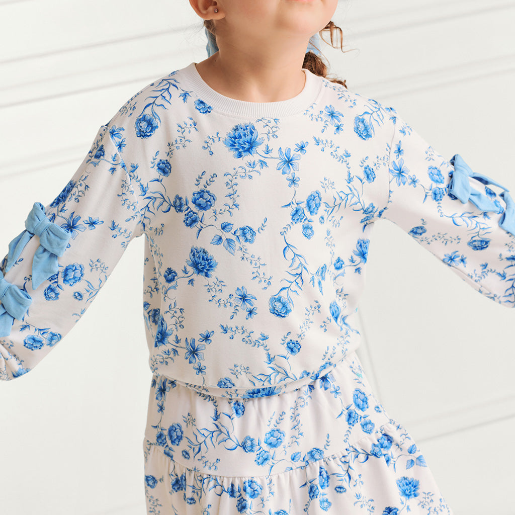 Hattie French Terry Bow Sweatshirt