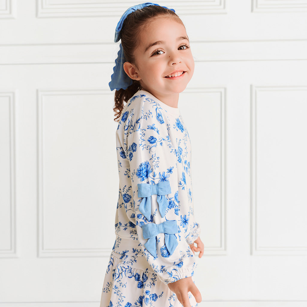 Hattie French Terry Bow Sweatshirt